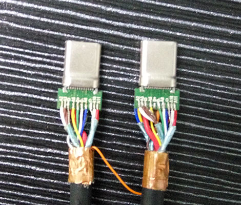同軸線USB3.1 TYPEC焊接
